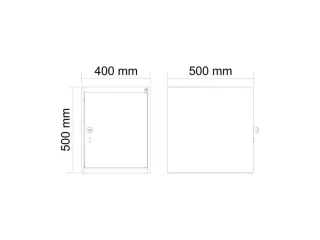 opzetkast,v. locker,1vak.,vak B 400mm,HxBxD 500x400x500mm,cilinderslot - 3