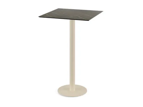 statafel,HxBxD 1090x700x700mm,rechthoekig,schotelvoet zandkleuren