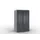 lockerkast cil.slot 1255x770x640mm 2x3 vakken RAL7021 front RAL7021