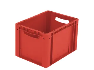Euronorm Stapelkrat Pp 270x400x300mm Wand/bodem Gesloten Rood 26l - 1