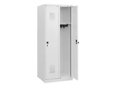 schoollocker,HxBxD 1530x600x500mm,2vak,vak B 300mm,draaigrendel