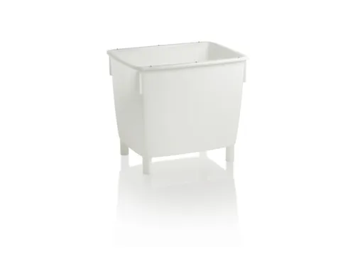 Hoekige Opslagbak Onderrijdbaar Hxbxd 830x945x725mm 400 Liter Wit