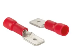 Mannelijke Connector 6.4mm Rood