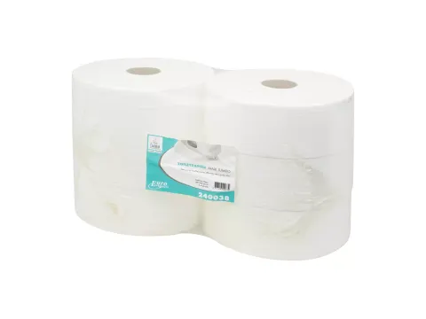 Toiletpapier 240038 Euro maxi jumbo Cellulose 2-laags 6 Rol
