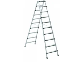 trapladder,NL,beide zijden,2x10treden,m. bekleding,balk L 2,27m - 1