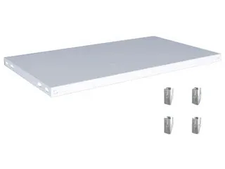 legbord,v. traversestelling,BxD 1000x600mm,vakl. 240kg,staal,RAL7035 - 1