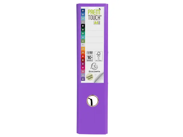 Ordner PP Prem'Touch A4maxi 80mm paars