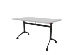 klaptafel,HxBxD 750x1400x800mm,hoekig,T-voet donkergrijs,ovale buis