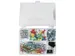 Kantoorset punaises, gummen, paperclips 153 stuks