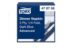 Dinnerservet 39x39cm 2-laags 1/4 vouw donkerblauw 39x39cm 12x150 st