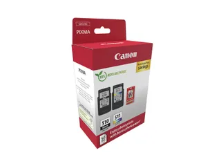 Canon PG-510 & CL-511 Multipack Zwart + Kleur Inktcartridge - 4