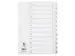 Tabbladen PP Set 1-12 Met Indexblad A4 11-Gaats Wit Personaliseerbaar