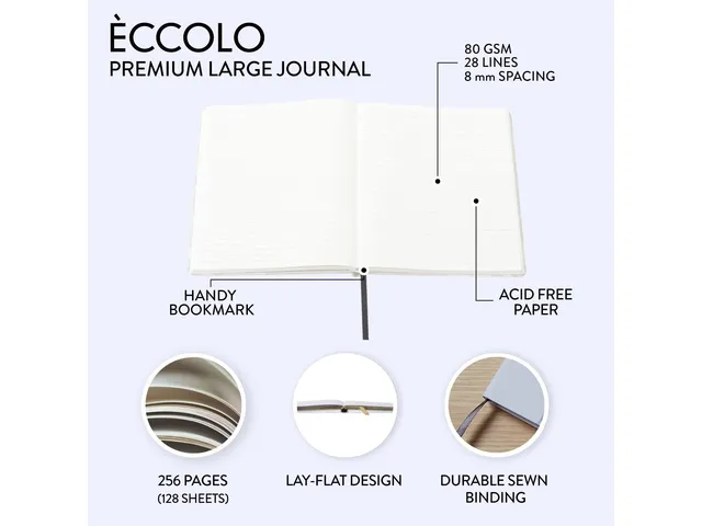 Carnet de notes Marble ligné 20x25cm