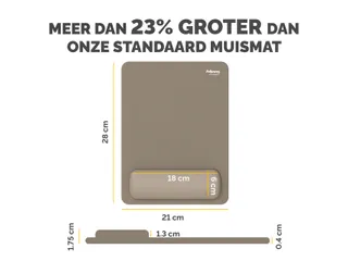 Muismat met polssteun Fellowes Breyta XL zand 21x28cm - 9