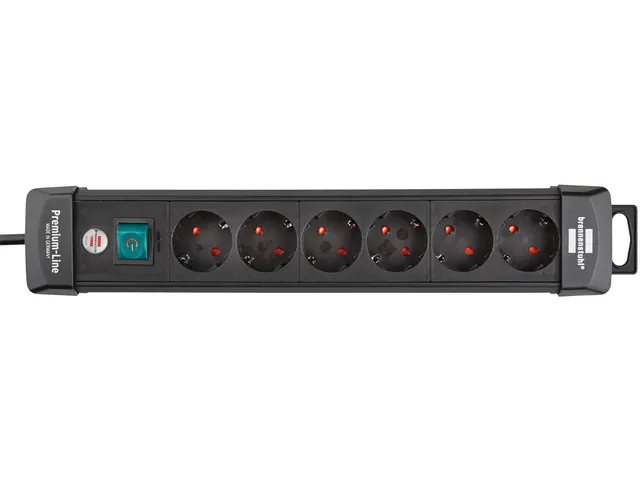 Stekkerdoos Brennenstuhl Bremounta 4 voudig 1.5 meter zwart