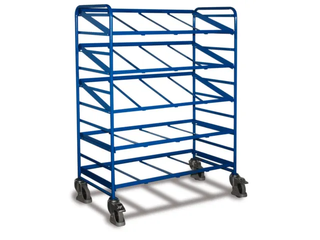 Etagewagen 250kg Euronormbakken 1695x1350x665mm 5 Etages Open Frame