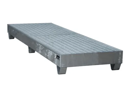 Systeem-Opvangbak 4x 200l Verzinkt 222l 250x 2400x800mm Rooster