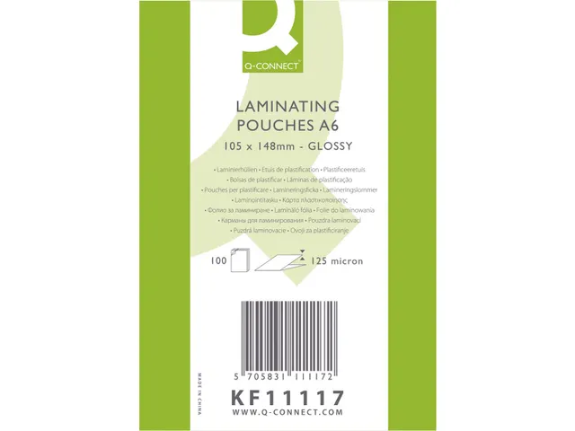 Lamineerhoes A6 Glanzend 125x154mm 125 Micron Doos 100 stuks