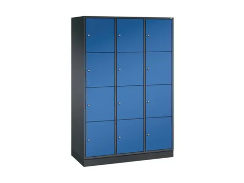 grootvolume-lockersysteem,HxBxD 1950x1220x500mm,3x4vakken,cil.-slot