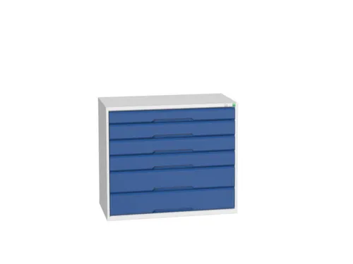 ladekast HxBxD 900x1050x550mm 6laden romp RAL7035 front RAL5010