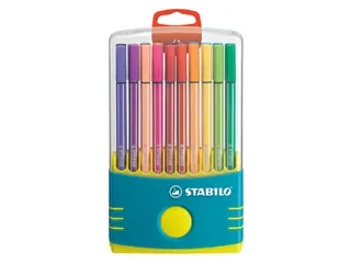 Viltstift Stabilo 68 Box Turquoise 20Stuks Assorti - 2