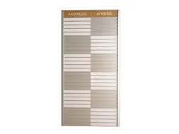 Menoor In-Uit bord 30 namen Aluminium Aanwezig/Afwezig Houtlook