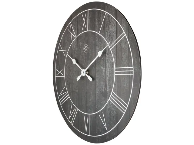 Horloge murale NeXtime 'Paul' Ø40cm bois marron foncé