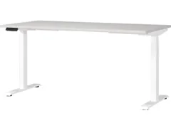Elektrisch ihv bureau,HxBxD 720-1200x1600x800mm,blad lichtgrijs