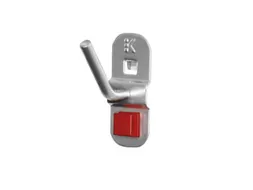 Abax Schuine Haak Voor Geperforeerde Platen L 40mm Aluminium