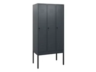 locker,HxBxD 1950x900x500mm,3vak,vak B 300mm,draaigrendel - 1