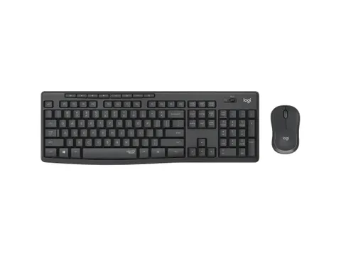 Toetsenbord en muis Logitech MK295 qwerty grafiet