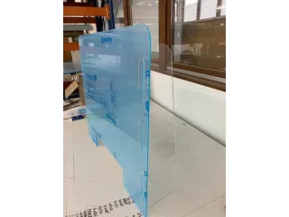 anti-speekselscherm,plexiglas,glashelder,HxBxD 700x1000x200mm - 3