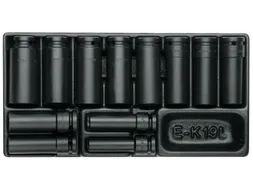 GEDORE 1500 ES K 19 L Set schroevendraaierbussen 1/2 inch in 1/3 ES mo