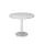 vergadertafel,HxØ 745x1000mm,rond,schotelvoet zilverkleurig,ronde bui