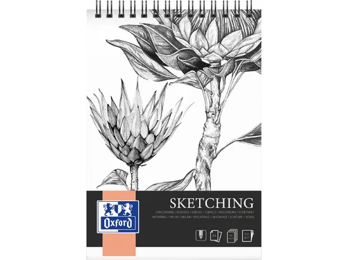 Tekenblok Oxford Sketching A4 50 vel 120 gram spiraal