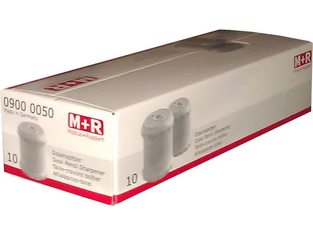 Puntenslijpe enkel M+R Retro tonmodel plastic. display 10 stuks assort