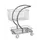 korfwagen,draagverm. 120kg,2etage(s),laadvl. LxB 595x360mm,staaletage