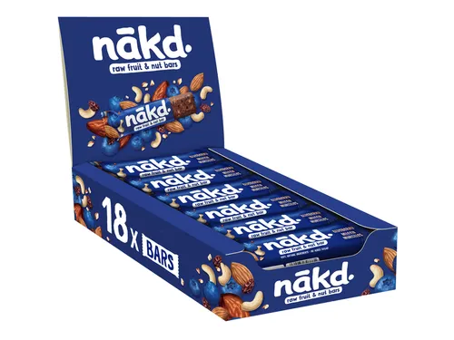 Fruit- en notenreep NAKD blueberry muffin 18x35 gram