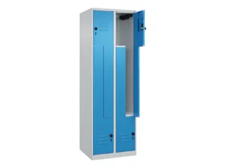 Z-garderobekast,HxBxD 1850x600x500mm,vak B 150/300mm,draaigrendel - 2