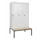 locker met bank,HxBxD 2120x1200x815mm,3vak,vak B 400mm,draaigrendel