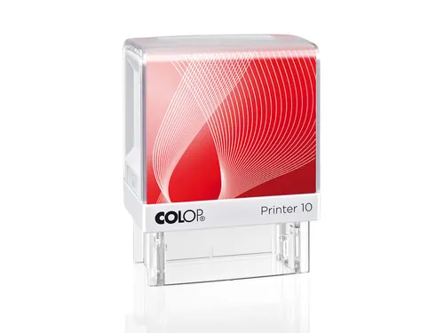 Tekststempel Colop Printer 10 +bon 3regels 27x10mm zwart