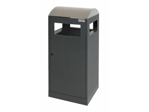 afvalbak,HxBxD 815x350x350mm,afvalbak inhoud 40l,romp staal RAL7016