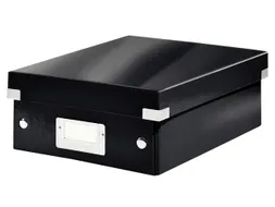 Sorteerbox WOW Click & Store 220x100x282mm zwart 84% gerecycled karton