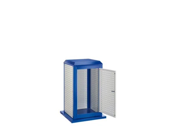 gereedschapswagen,HxBxD 1100x700x700mm,3geperforeerde platen buiten