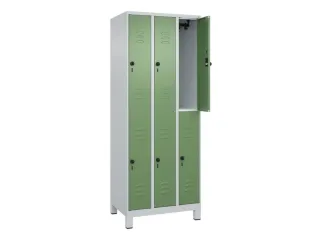dubbeldekse locker,HxBxD 1950x750x500mm,3x2vak.,vak B 250mm - 2