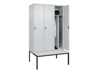 locker voor scheiding van kleding,HxBxD 2120x1200x815mm,3vak - 3