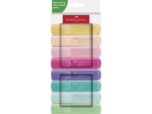Markeerstift Faber-Castell 46 Pastel 8stuks blush, roze, lila, turquoi