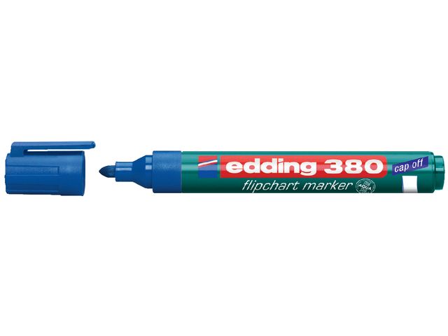 Viltstift Edding 380 Voor Flipover Rond 1.5-3mm Blauw | EddingMarker.be