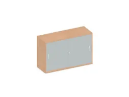 Schuifdeurkast 770x1200x430mm Romp Beuken Decor Front Lichtgrijs