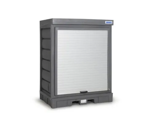 depot,v. aquatoxische/bijtende stoffen,HxBxD 1980x1554x1083mm,roldeur
